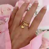 Bague heart lock