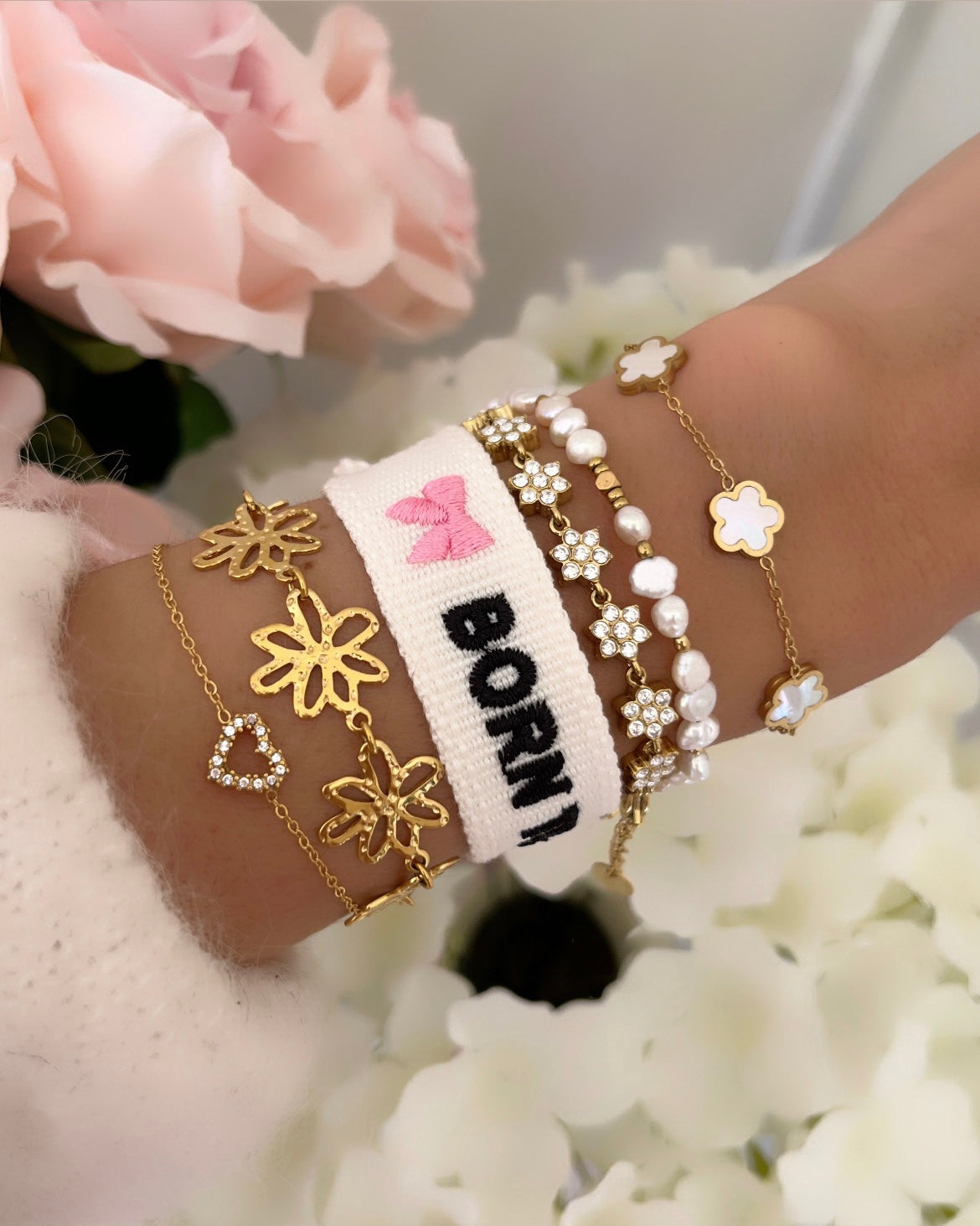 BRACELET BRODÉ BORN TO DIE