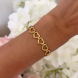BRACELET GUIRLANDE DE CŒURS