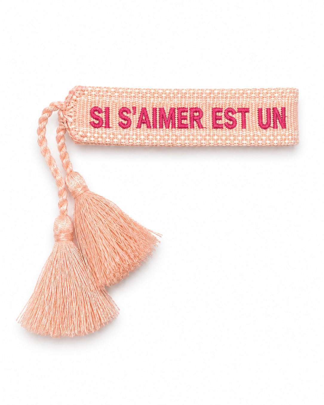 BRACELET BRODÉ SI S’AIMER EST UN PÉCHÉ…