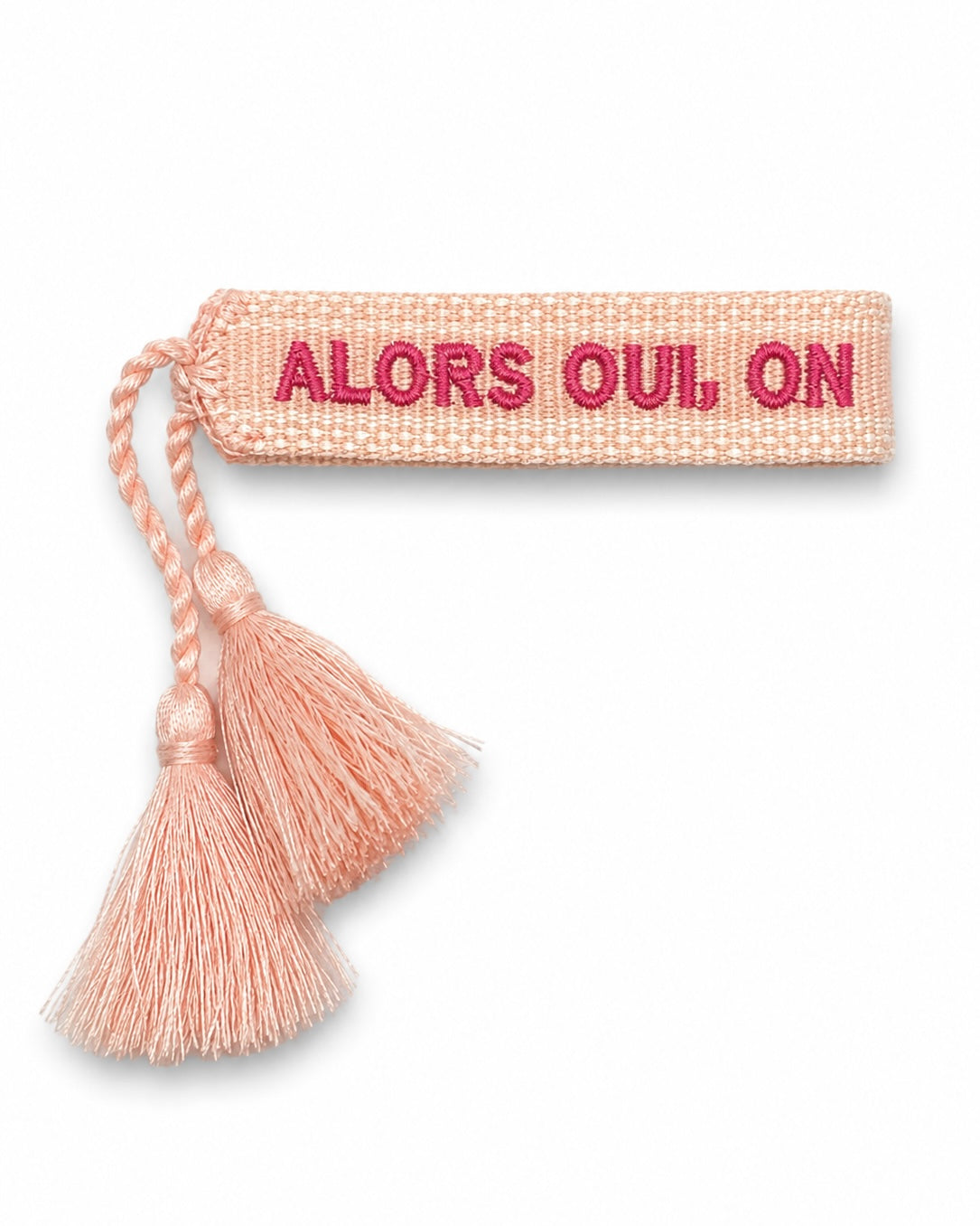 BRACELET BRODÉ ALORS OUI, ON EST COUPABLES