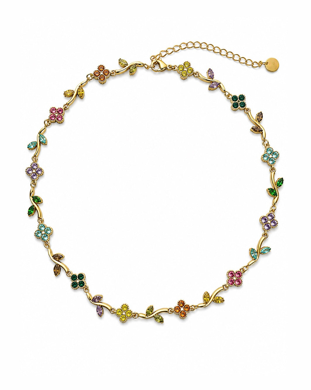 COLLIER JARDIN FLEURI MULTICOLORE