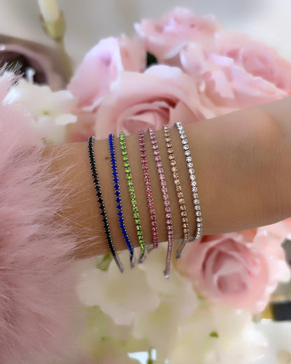 BRACELET MINI RIVIÈRE ROSE