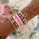 BRACELET BRODÉ PRETTY LITTLE LIARS ROSE