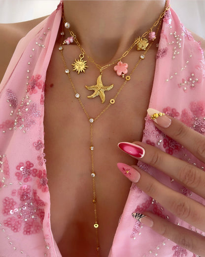 COLLIER BORA BORA ROSE