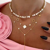 COLLIER ALORA BLANC