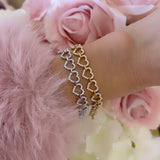 BRACELET GUIRLANDE DE CŒUR SHINE