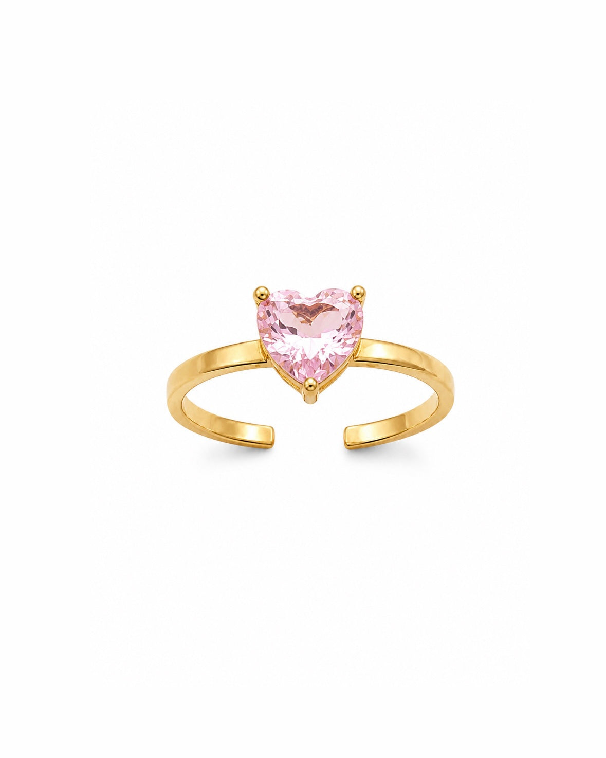 BAGUE HEART DIAMOND ROSE