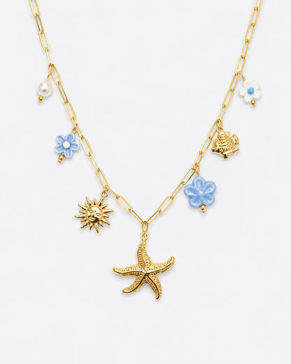 COLLIER BORA BORA BLEU