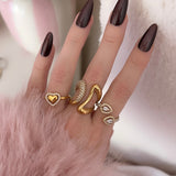 BAGUE PETIT CŒUR STRASS