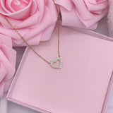 Collier heart diamond