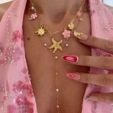 COLLIER BORA BORA ROSE