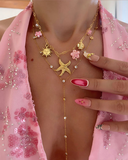 COLLIER BORA BORA ROSE