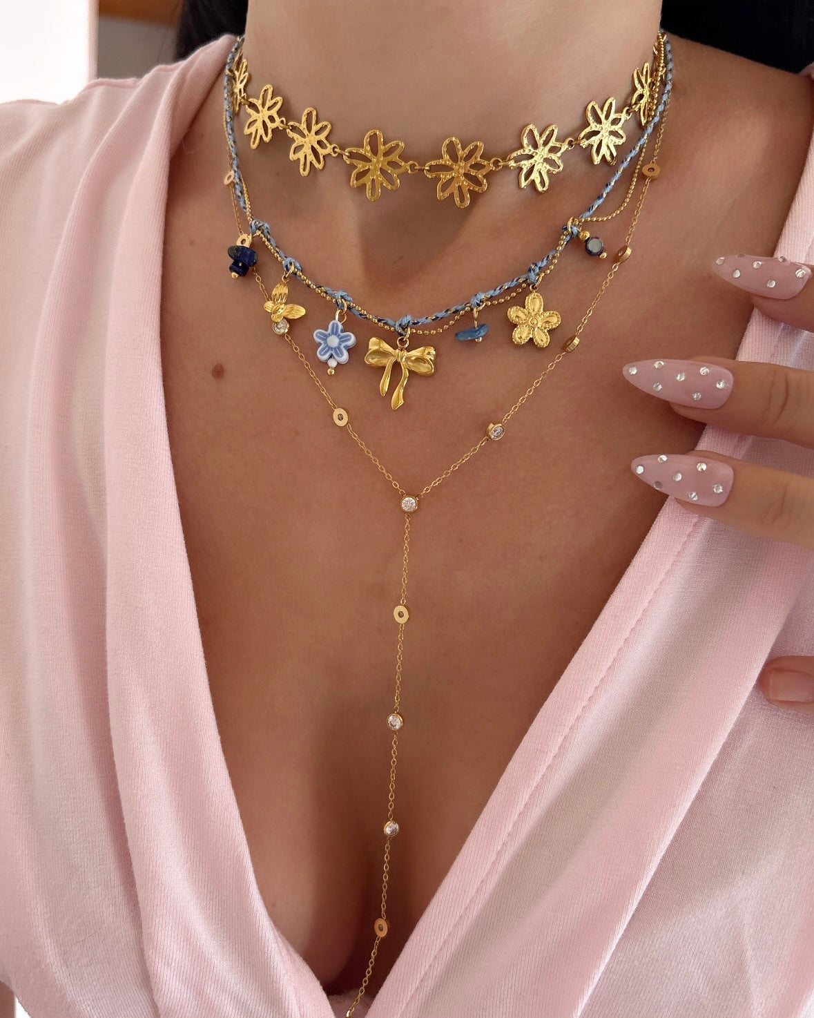 COLLIER BLUE COQUETTE