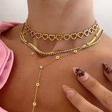 COLLIER GUIRLANDE DE CŒURS