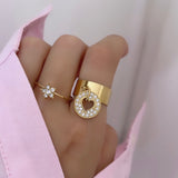 Bague breloque coeur