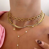 COLLIER GUIRLANDE DE CŒURS