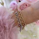 BRACELET GUIRLANDE DE CŒUR SHINE