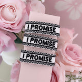 Bracelet brodé « I Promise»