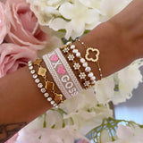 BRACELET BRODÉ GOSSIP GIRL CŒUR
