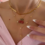 COLLIER CERISES SHINE