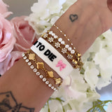 BRACELET BRODÉ BORN TO DIE
