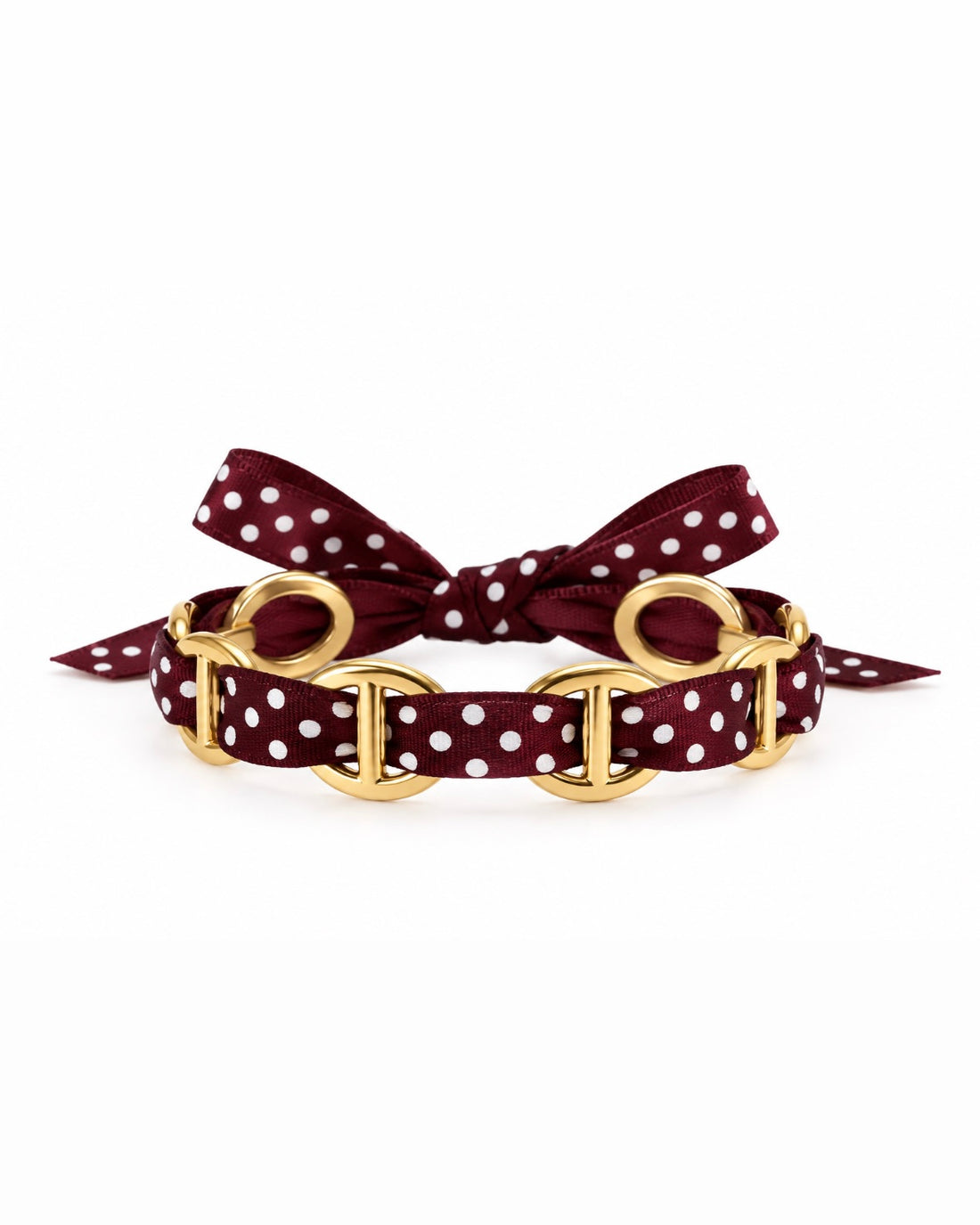JONC POLKA DOT BORDEAU