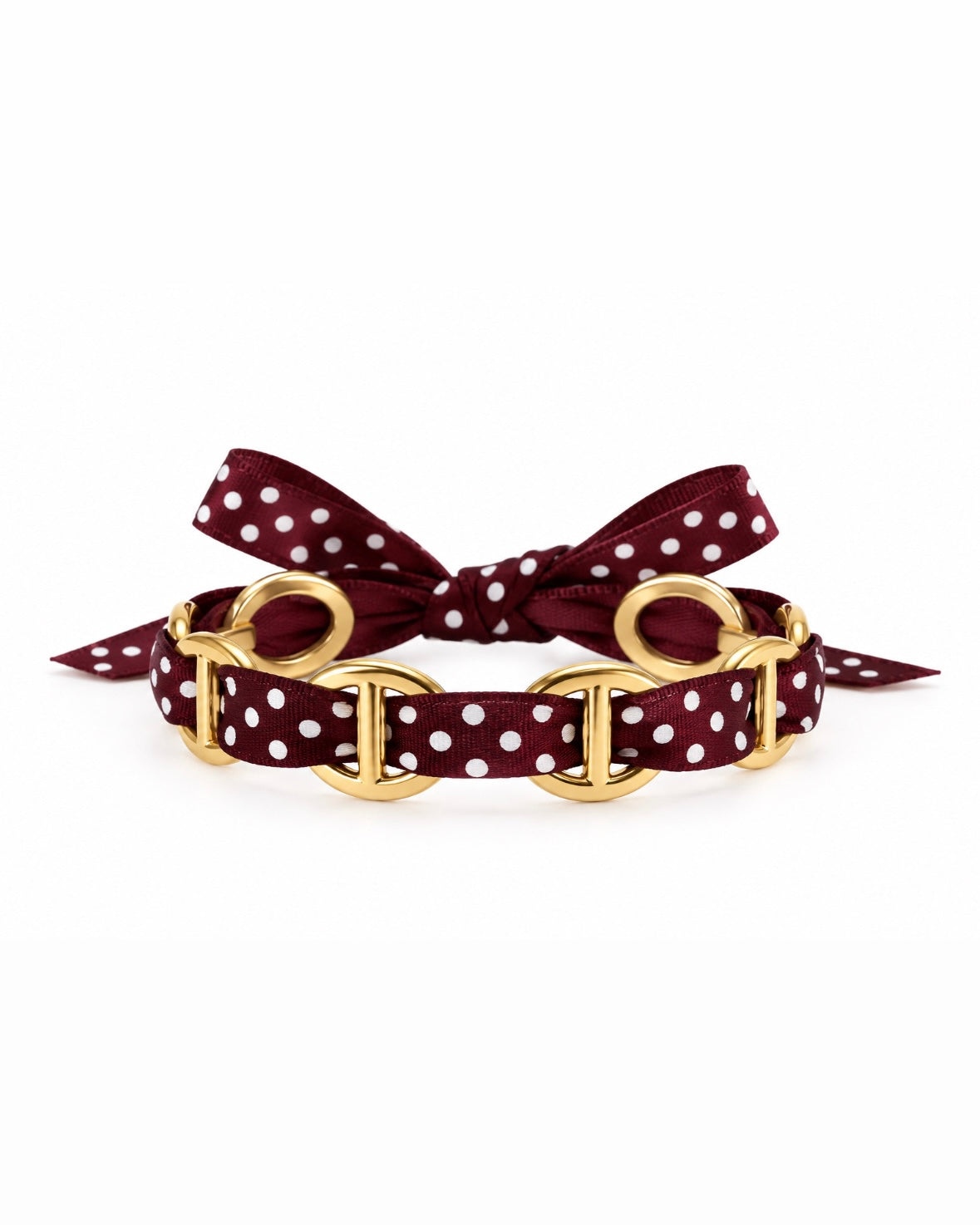 JONC POLKA DOT BORDEAU