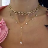 COLLIER GUIRLANDE DE CŒURS SHINE