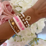 BRACELET BRODÉ ALORS OUI, ON EST COUPABLES