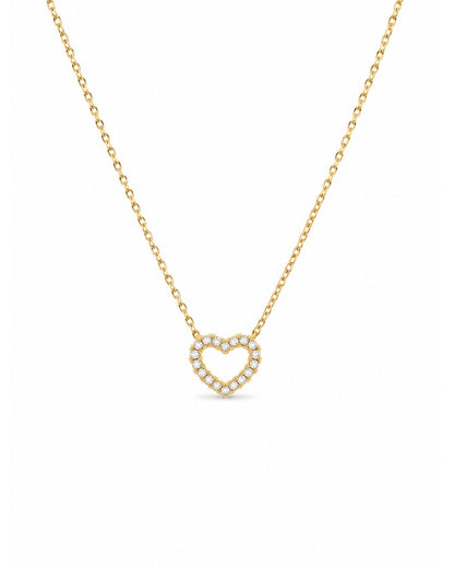 Collier heart diamond