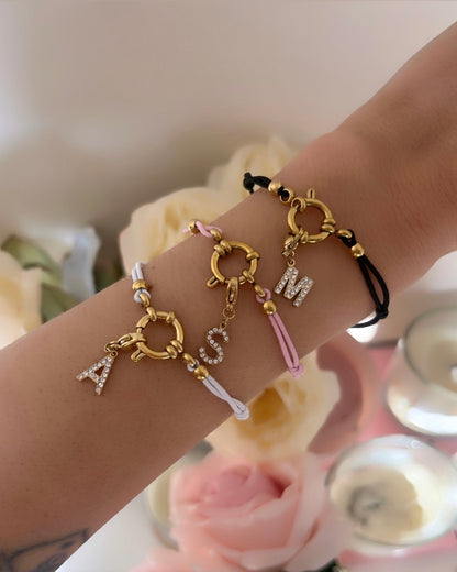 BRACELET CORDON INITIAL