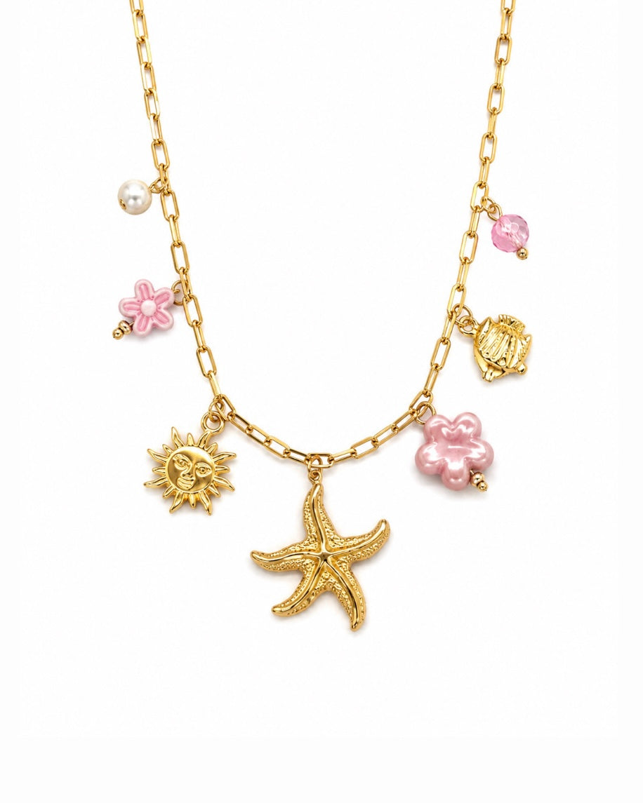 COLLIER BORA BORA ROSE