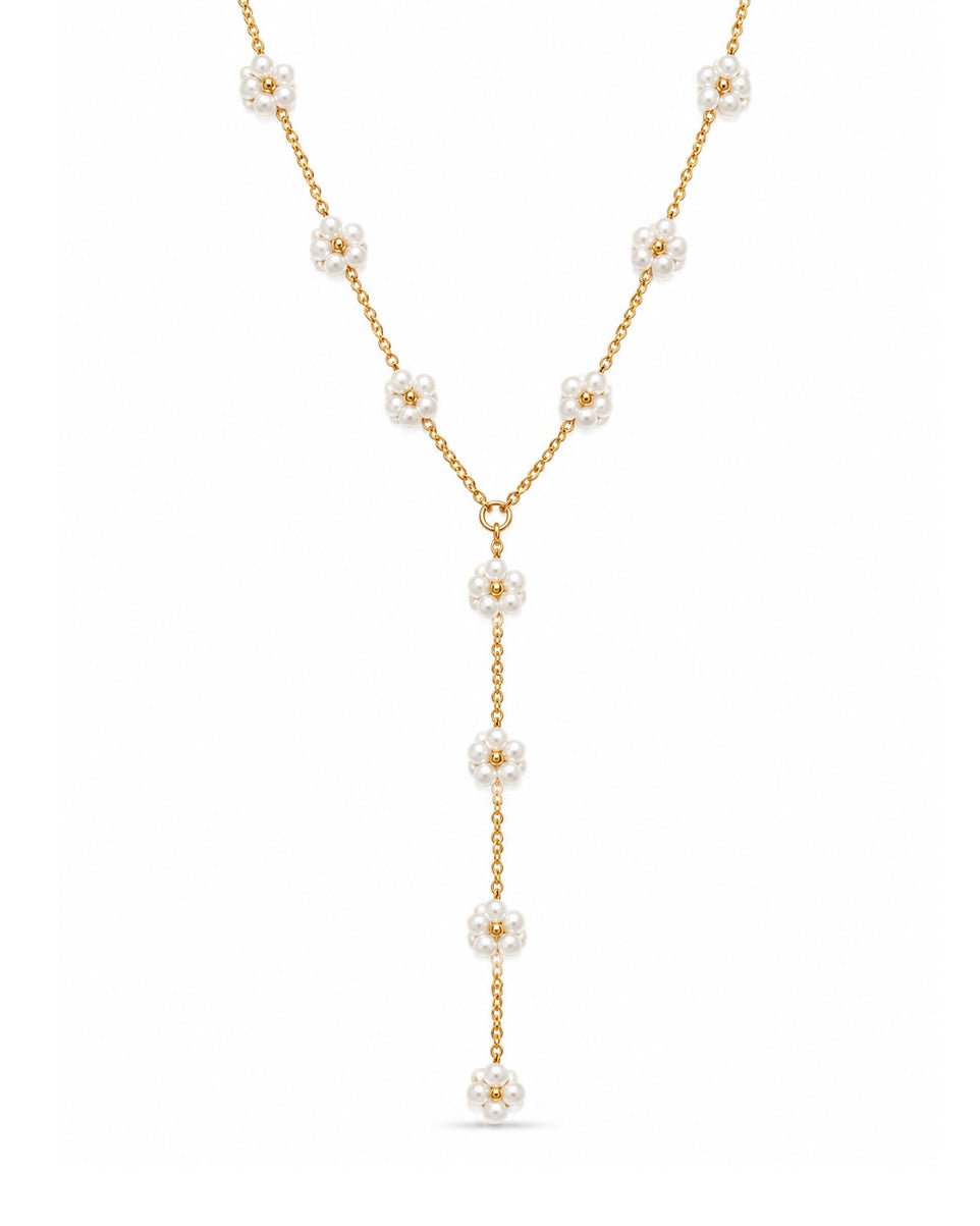 COLLIER ROSY BLANC