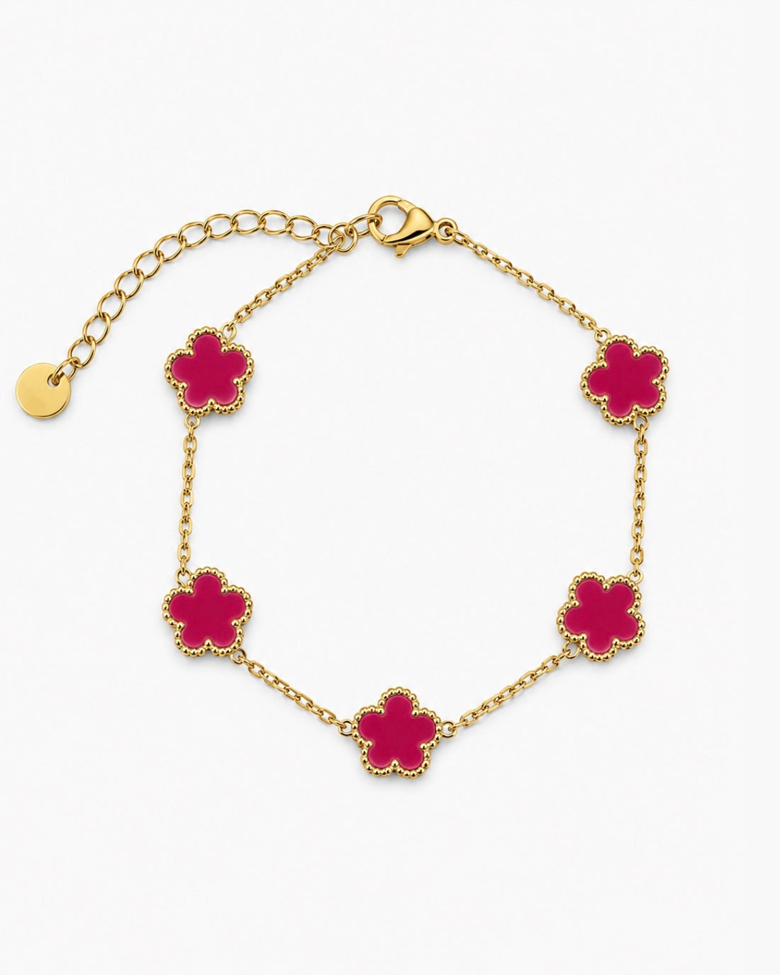 BRACELET CLOVER FUSHIA