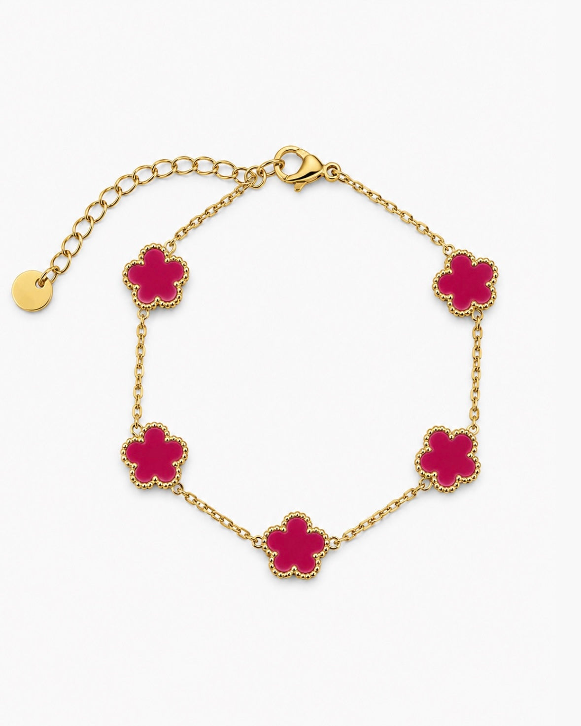 BRACELET CLOVER FUSHIA