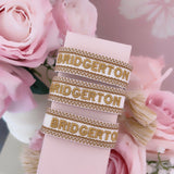 Bracelet brodé « Bridgerton »