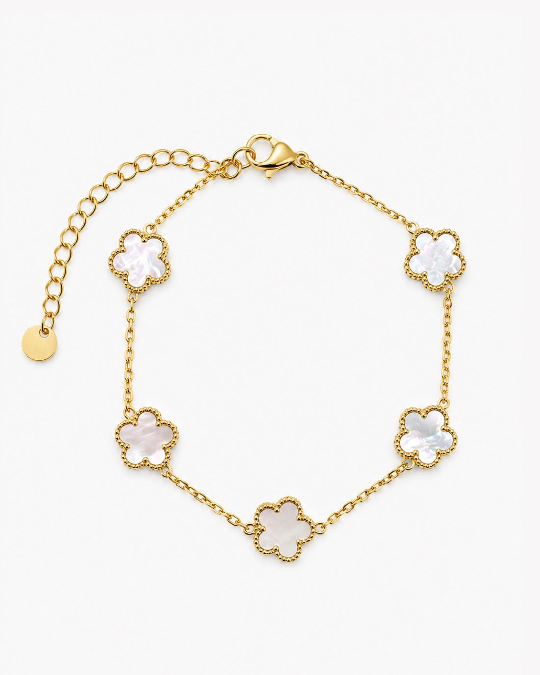 BRACELET CLOVER BLANC