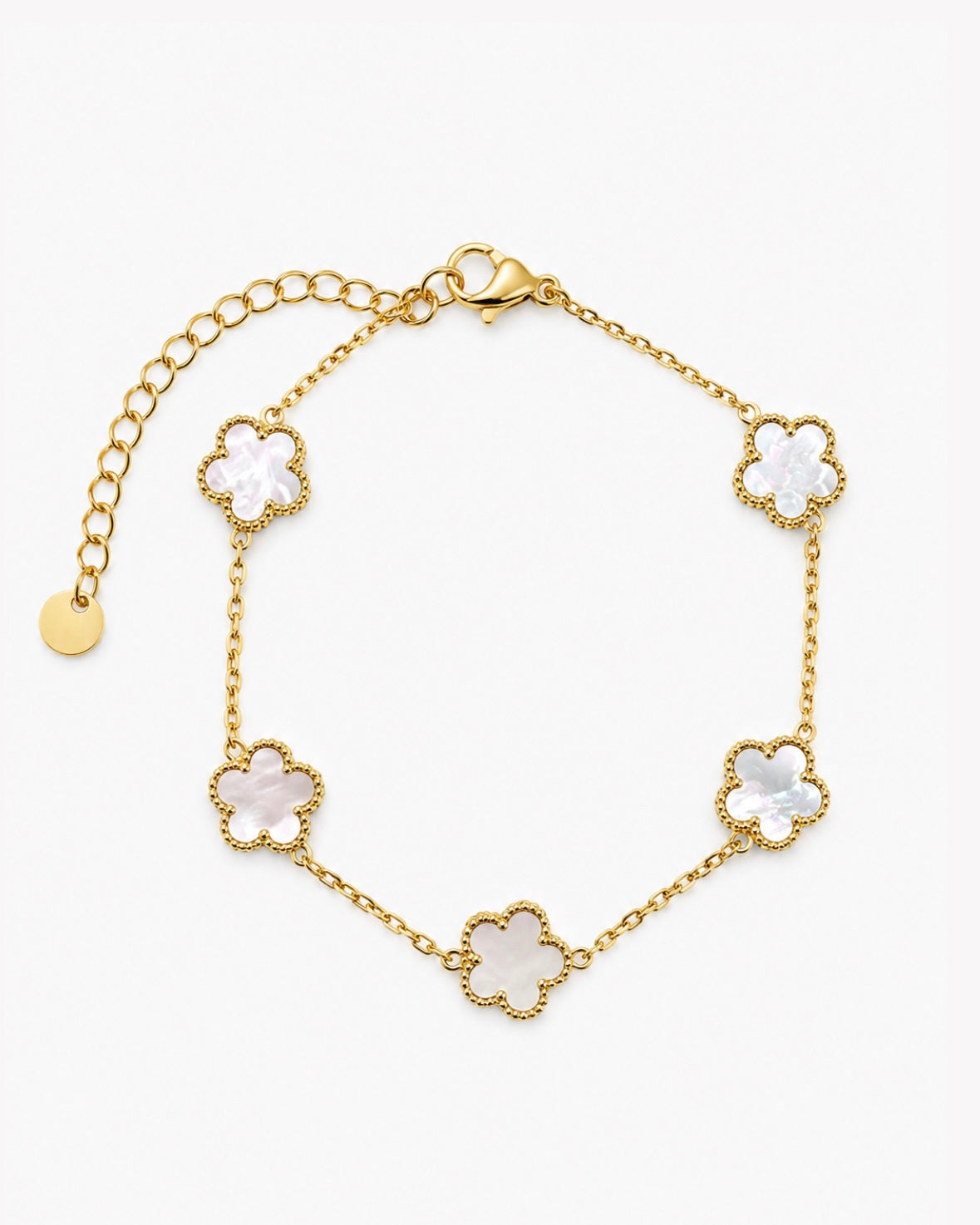 BRACELET CLOVER BLANC