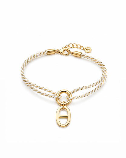 BRACELET CORDON ANGIE BLANC