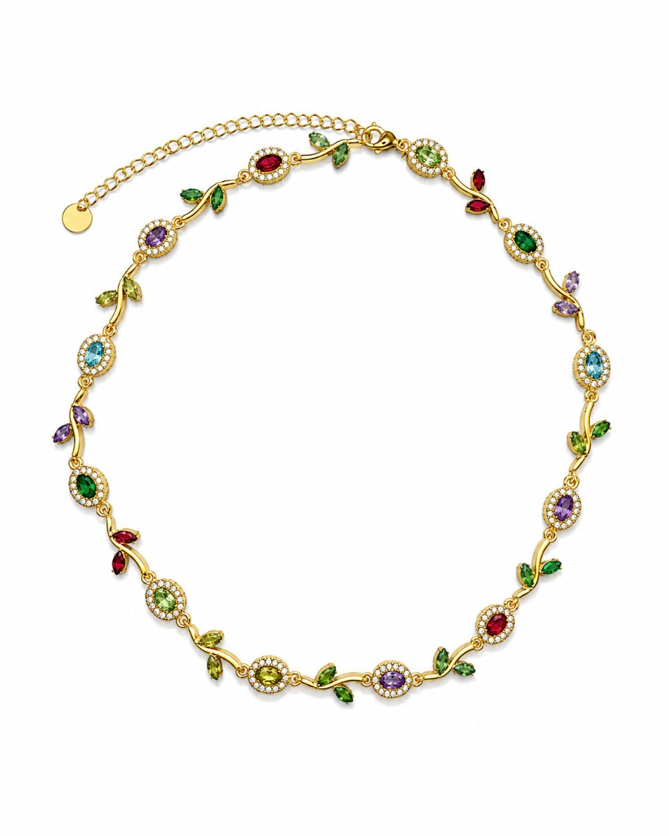 COLLIER ROMANTIQUE MULTICOLORE