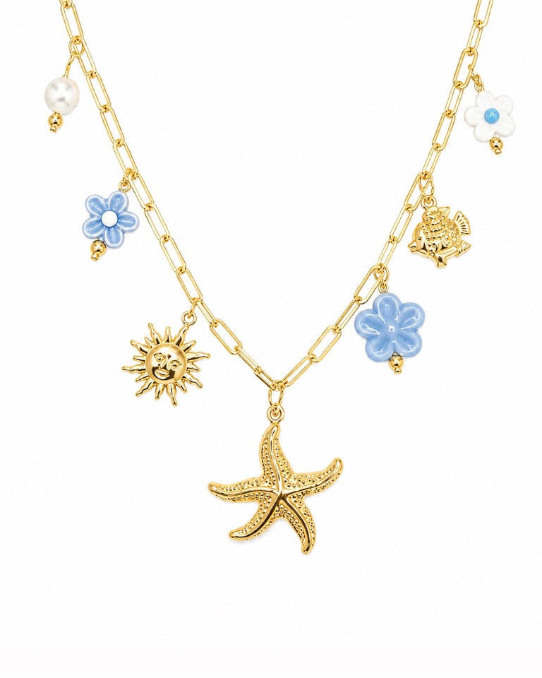 COLLIER BORA BORA BLEU