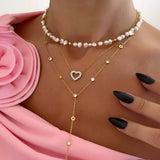 Collier heart diamond
