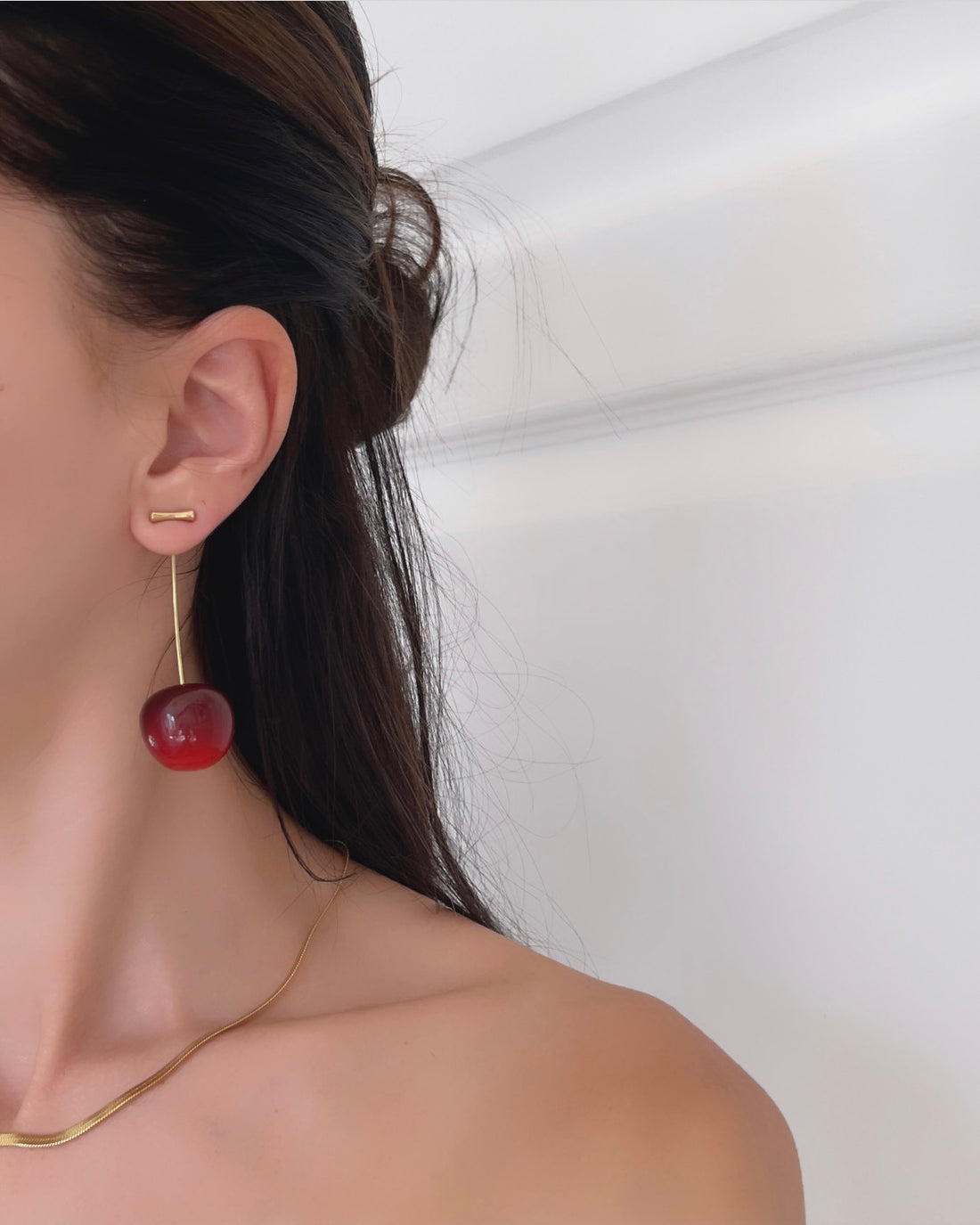 Boucles d’oreilles cerises