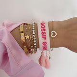 Bracelet brodé « XOXO Gossip Girl »