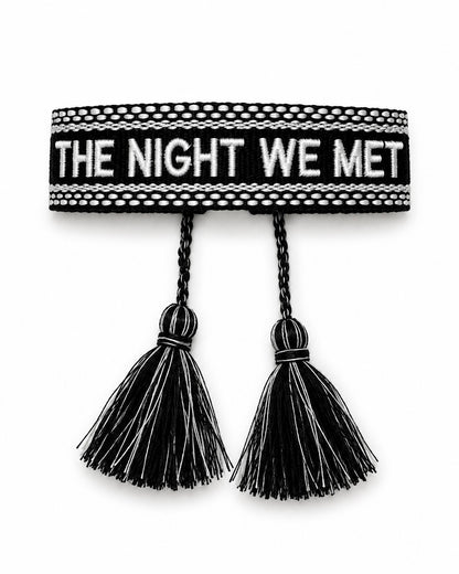 BRACELET BRODÉ THE NIGHT WE MET