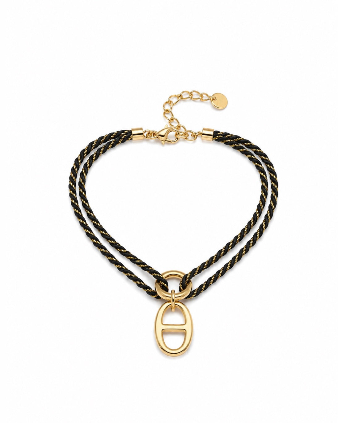 BRACELET CORDON ANGIE NOIR
