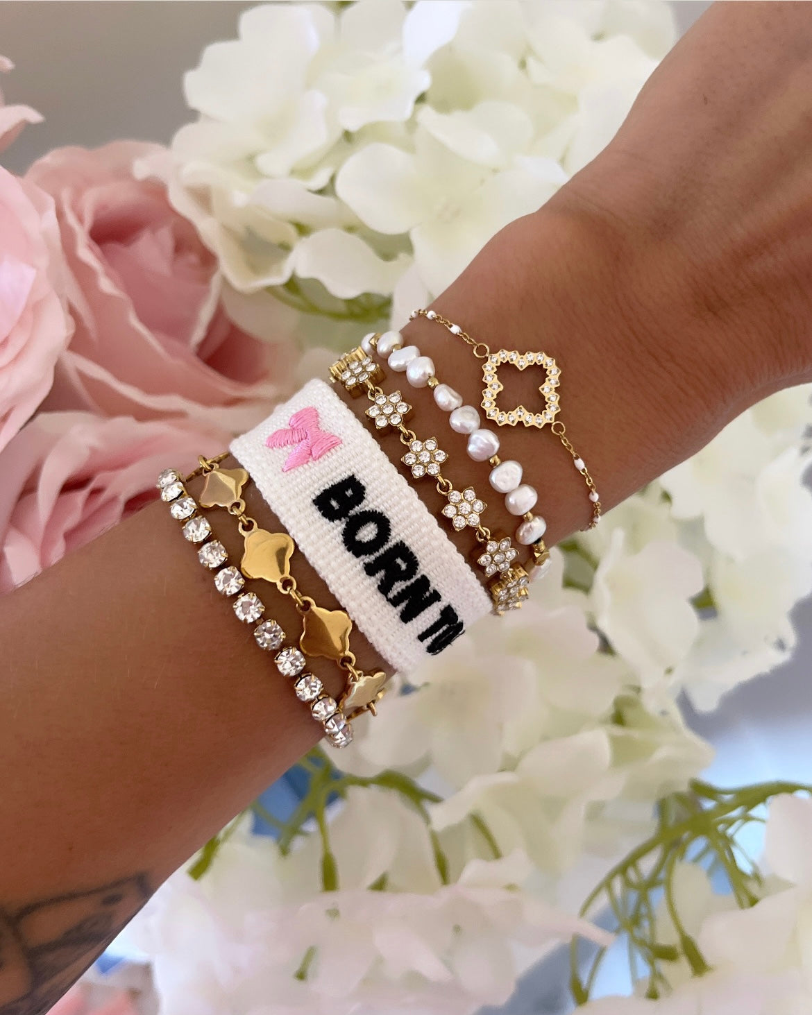 BRACELET BRODÉ BORN TO DIE