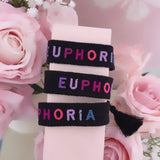 Bracelet brodé « EUPHORIA »