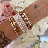 BRACELET BRODÉ GOSSIP GIRL CŒUR